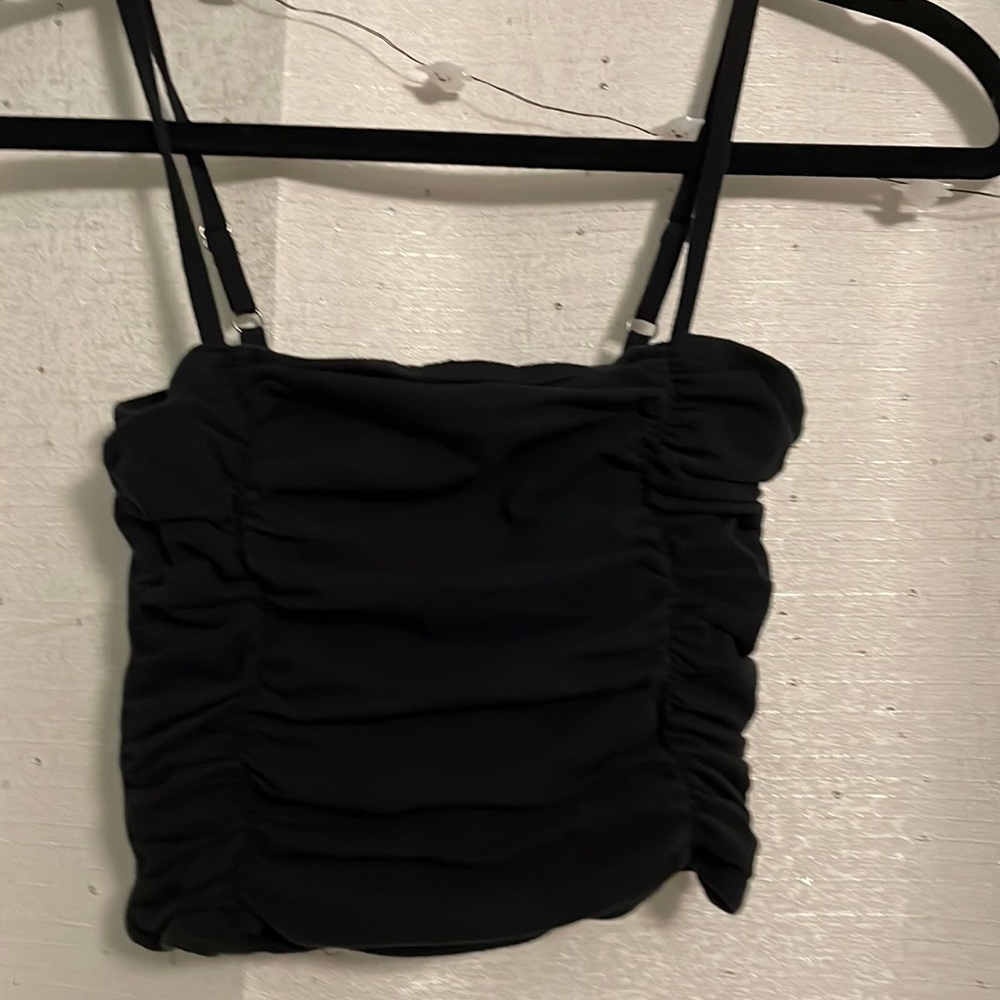 Hollister black crop top